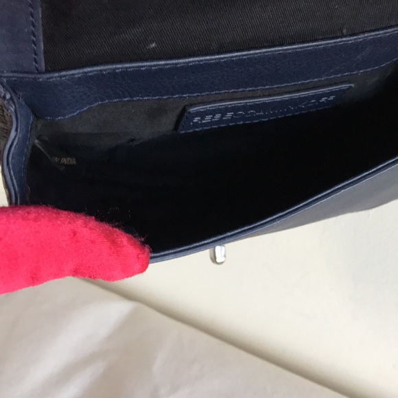 EUC Rebecca Minkoff bag Boho beaded LOVE crossbody Festival Beauty blue leather - Picture 10 of 13